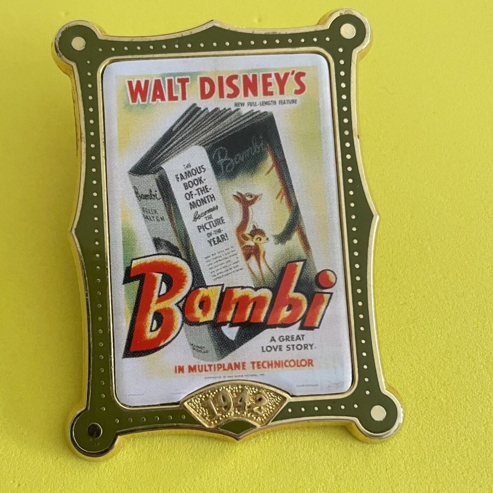 Bambi Disney Pin 12 Months of Magic Movie Poster os 13977 Brand New
